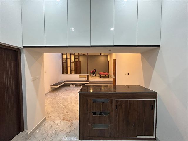 Completed interior space