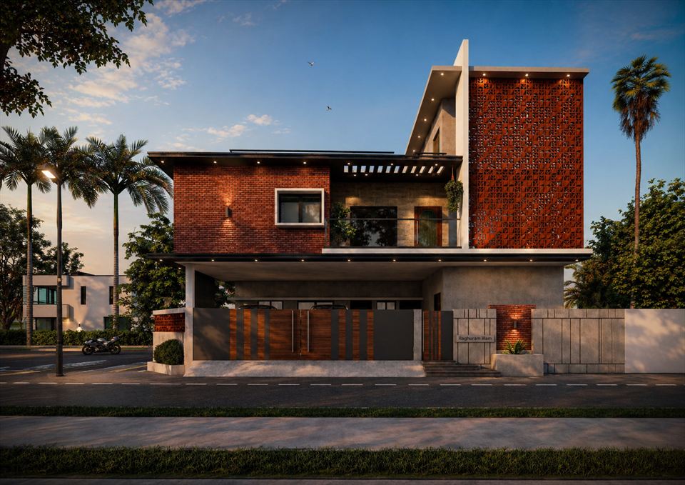 Residential elevation render